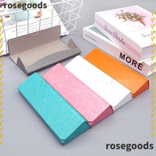 Rosegoods1 แว่นตากันแดด หนัง PU แบบพกพา กันแรงดัน 5 สี สําหรับผู้ชาย