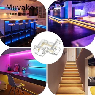 Muvako คลิปยึดสายไฟ LED รูปตัว L 5 มม. 8 มม. 10 มม. 5 ชิ้น