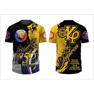 ใหม่ เสื้อยืด ลายครบรอบ 50 ปี AKP Alpha Kappa Rho Akrho ครบรอบ 50 ปี 2023