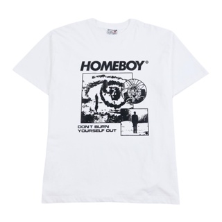 เสื้อเลือกตั้ง HOMEBOY เสื้อยืดผู้ชายลาย HB.BURN.OUT