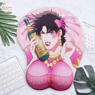 Pewany JOJO แผ่นรองเมาส์ซิลิโคน ลายการ์ตูนอนิเมะ 3D สําหรับ PC