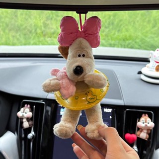 Swim Ring Wallace and Gromit Car Pendant Car Rearview Mirror Cute Decorative Car Hanging Girl Car Accessories New Car Gift gL9q