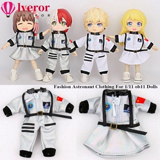 Lveror เสื้อผ้าแฟชั่น ลายนักบินอวกาศ สําหรับตุ๊กตา 1/12Bjd