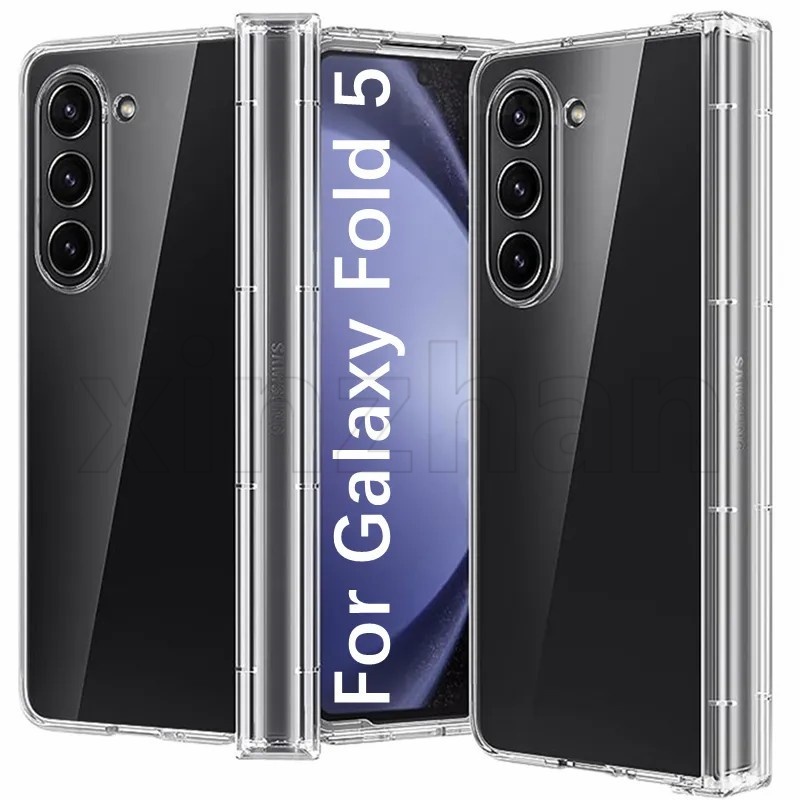 Pc ป้องกันรอยขีดข่วน กันกระแทก เคสโทรศัพท์ เข้ากันได้กับ Samsung Galaxy Z Fold 5 / ฝาครอบแบบเต็ม บาง สมาร์ทโฟน เคส / บานพับใส เคสโทรศัพท์ป้องกัน