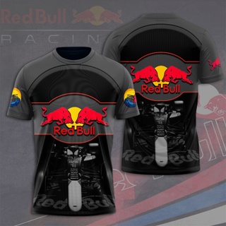 เสื้อยืดแขนสั้น พิมพ์ลาย Red Bull Racing F1 Teams แฟชั่นฤดูร้อน สําหรับผู้ชาย และผู้หญิง