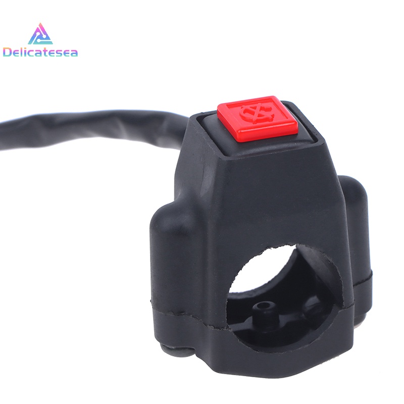 [Delicatesea] ATV รถจักรยานยนต์ Dual Sport Quad Start Horn Kill Off ปุ่มหยุดอุปกรณ์เสริมรถมอเตอร์ไซด์ควบคุมสวิตช์มือจับ