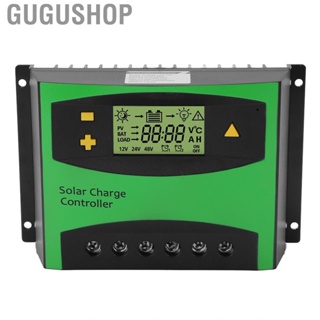 Gugushop Solar Panel Regulator Charge Controller Safe Charging LCD Display for Home