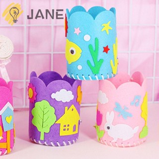 Jane กล่องเก็บปากกา ผ้าไม่ทอ แฮนด์เมด สําหรับเด็ก