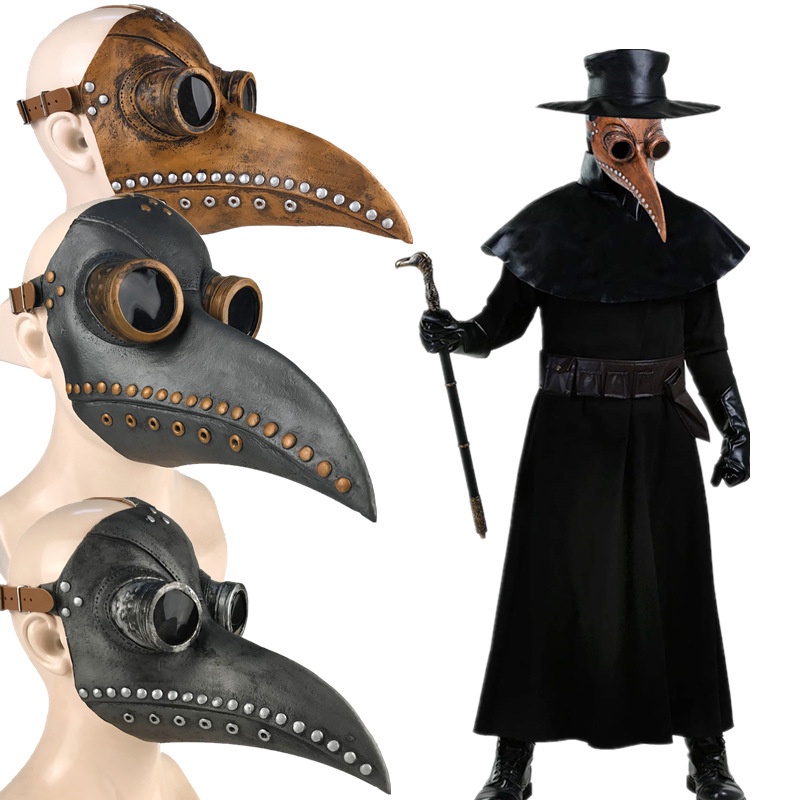 Plague Doctor หน้ากากคอสเพลย์สําหรับปาร์ตี้ฮาโลวีน