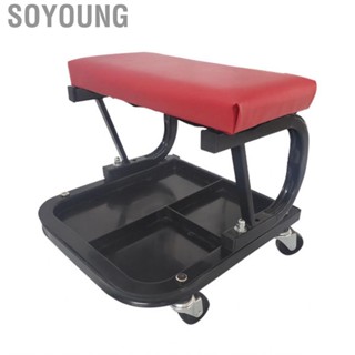 Soyoung Rolling Creeper Seat  Comfortable 360° Swivel Strong Bearing Garage Stool Sturdy Structure for  Shop