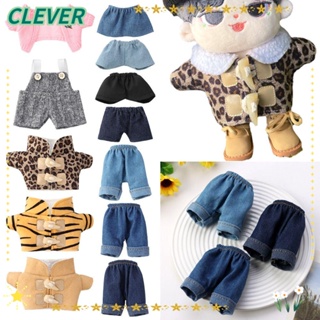 Clever เสื้อกันหนาว กางเกงขาสั้น ผ้ายีน แฮนด์เมด อุปกรณ์เสริม สําหรับตุ๊กตา