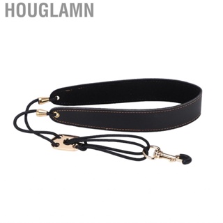 Houglamn Adjustable Length Saxophone Strap Leather Breathable Sax Clarinet Neck Straps