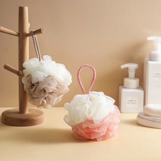 Spot second hair# Bath ball plain large bath ball two-color cotton rope Bath flower bubble net Bath Soft Bath flower bath 8.cc