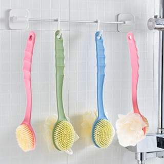 Spot second hair# Two-in-one double-sided long handle bath brush with Bath ball bath brush soft hair massage bath brush scrub brush 8.cc