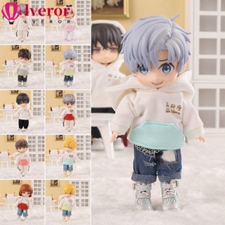 Lveror เสื้อกันหนาว มีฮู้ด แฮนด์เมด สําหรับตุ๊กตา GSC 1/11OB11 1/12BJD