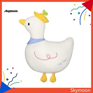 Skym* หมอนรองคอ แบบยืดหยุ่น ลายการ์ตูนเป็ดน่ารัก สําหรับพนักพิงศีรษะรถยนต์