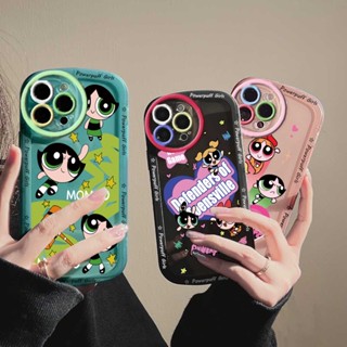 Hostr เคสโทรศัพท์ซิลิโคน แบบนิ่ม ลายการ์ตูน PowerpuffGirls ไล่โทนสี สําหรับ Samsung A14 A04 A04S A13 A02S A03 A03S A30S A11 A12 A51 A30 A50 A52 A20S M11 M12 J7 Pro J7 Prime J4 Plus