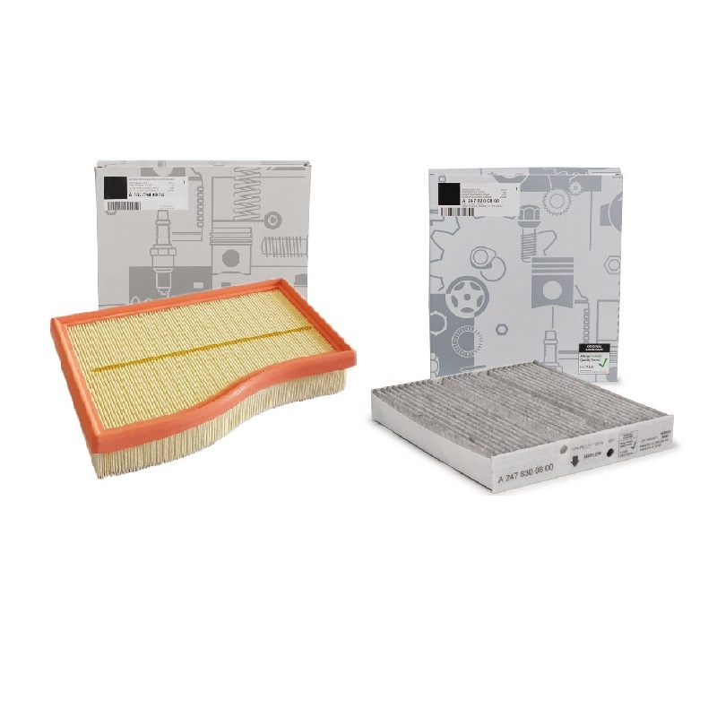 รถ 1.3T Air Filter + ตัวกรอง Cabin สําหรับ Mercedes Benz A-Class W177 B-CLASS W247 CLA X118 C118 W118 GLA H247 GLB X247 2021 2019 2020 2021 2022 2023