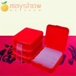 Mayshow 60/120 ชิ้น สองด้าน สติกเกอร์เซลล์ - โทรศัพท์ ล้างทําความสะอาดได้ สติกเกอร์เมจิก ใส แผ่นเหนียว เทป ถอดออกได้ ไร้รอยต่อ