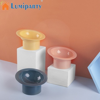 Lumiparty ชามใส่อาหารสัตว์เลี้ยง แบบเอียง 15 องศา ป้องกันคอ ความจุขนาดใหญ่ สําหรับแมว