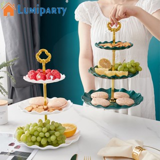 Lumiparty ชั้นวางคัพเค้ก ขนมหวาน ลูกอม บุฟเฟ่ต์ 3 ชั้น สําหรับคริสต์มาส งานแต่งงาน