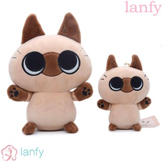 Lanfy กระเป๋าใส่เหรียญ แบบผูกเชือก ตุ๊กตาการ์ตูนแมวสยาม ของขวัญคริสต์มาส สําหรับเด็ก