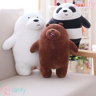 Lanfy ตุ๊กตาการ์ตูน We Bare Bears ขนาด 25 ซม. 30 ซม. สําหรับตกแต่งบ้าน