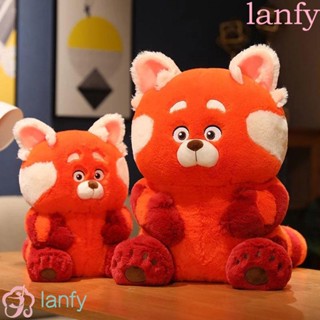 Lanfy หมอนตุ๊กตานุ่ม รูปการ์ตูนแพนด้าน่ารัก สีแดง