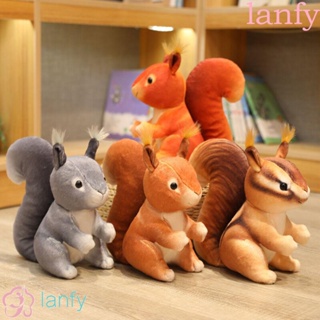 Lanfy ตุ๊กตากระรอกน่ารัก ของเล่นสําหรับเด็ก