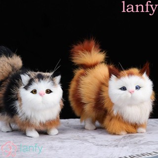 Lanfy ตุ๊กตาแมวนอนหลับ ของเล่น ของขวัญวันเกิด สําหรับเด็ก