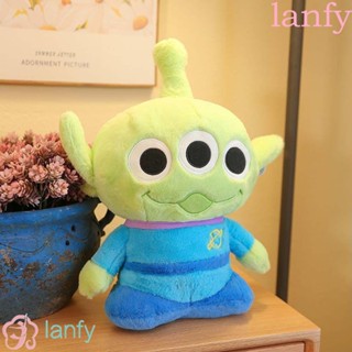 Lanfy Pixar หมอนตุ๊กตานุ่ม รูปการ์ตูนสัตว์เอเลี่ยน สามตา ของเล่นสําหรับเด็ก