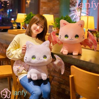 Lanfy ของเล่นตุ๊กตาแมว ค้างคาวน่ารัก สไตล์กิโมโน ญี่ปุ่น ดอกซากุระ ตุ๊กตาการ์ตูน ของเล่นนุ่ม ค้างคาว แมวยัดไส้ ของเล่น