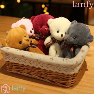 Lanfy ตุ๊กตาหมีเท็ดดี้ ตุ๊กตาการ์ตูนน่ารัก ตุ๊กตาเด็ก ของขวัญ ของเล่นยัดไส้ พวงกุญแจ กระเป๋า จี้ ตุ๊กตาสัตว์ ของเล่นนุ่ม จี้ตุ๊กตา