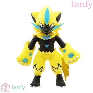 Lanfy ตุ๊กตานุ่ม รูปการ์ตูนโปเกม่อน Zeraora ของขวัญคริสต์มาส ของเล่นสําหรับเด็ก