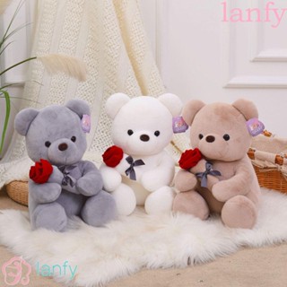 Lanfy หมอนตุ๊กตาหมีเท็ดดี้ ขนาด 23 ซม. 35 ซม. 45 ซม. แนวโรแมนติก ของเล่นสําหรับเด็ก