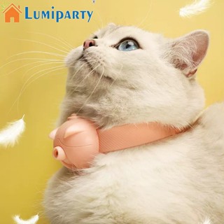 Lumiparty ปลอกคอแมวอัตโนมัติ ปรับความยาวได้ ชาร์จ Type-c ฝึกแบบโต้ตอบ ลูกแมว ของเล่นสนุก