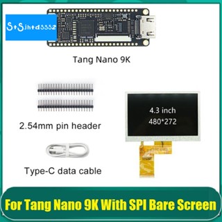 บอร์ดทดลองอินเตอร์เฟซ Tang Nano 9K FPGA GoAI GW1NR-9 RISC-V RV HD 40P RGB พร้อมหน้าจอ SPI 4.3 นิ้ว