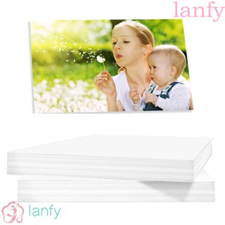 Lanfy กระดาษโฟโต้อิงค์เจ็ท ความละเอียดสูง แห้งเร็ว คุณภาพสูง สําหรับเครื่องพิมพ์อิงค์เจ็ท อัลบั้มรูปภาพ 100 ชิ้น