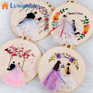 Lumiparty ชุดปักครอสสติตช์ Diy สําหรับเจ้าสาว และเจ้าสาว