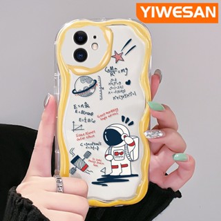 เคสโทรศัพท์มือถือแบบนิ่ม ใส กันกระแทก ลายการ์ตูนอวกาศ มาการอง สีสันสดใส สําหรับ iPhone 11 11 Pro 11 Pro Max