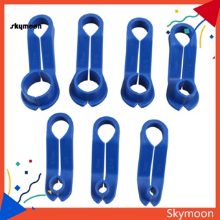 Skym* อุปกรณ์ถอดสายน้ํามันเชื้อเพลิง AC ความแข็งแรงสูง สีฟ้า สําหรับรถยนต์ 7 ชิ้น ต่อชุด