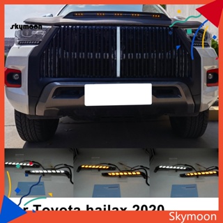 Skym* โคมไฟเลี้ยวกลางวัน LED DRL 6000-6700K 6000-6700K ทนอุณหภูมิต่ํา สําหรับ Toyota Hilux 2020 2 ชิ้น