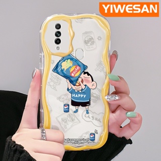 เคสโทรศัพท์มือถือแบบนิ่ม ใส กันกระแทก ลายการ์ตูนชินจังจอมแก่น สีสันสดใส สําหรับ OPPO A31 2020 A8