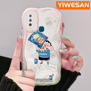 เคสโทรศัพท์มือถือแบบนิ่ม ใส กันกระแทก ลายการ์ตูนชินจัง สีสันสดใส สําหรับ VIVO Y12 Y15 Y17 Y12i Y3 Y3s 2020