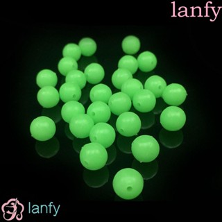 Lanfy ลูกปัดเรืองแสง 3 มม.-12 มม. อุปกรณ์เสริม สําหรับตกปลา 100 ชิ้น ต่อล็อต