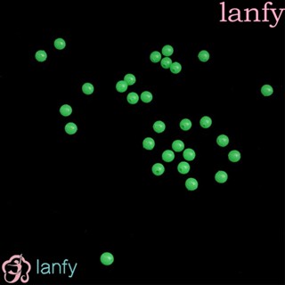 Lanfy ลูกปัดเรืองแสง ทรงกลม ขนาด 5 มม. สําหรับตกปลาทะเล