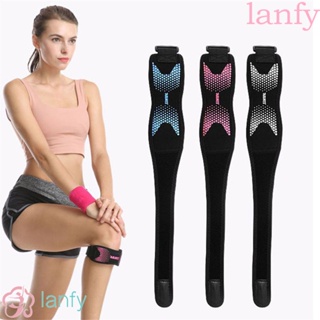 Lanfy สนับเข่า ยืดหยุ่น ปรับได้ อุปกรณ์เสริม สําหรับเล่นกีฬา ฟุตบอล วิ่ง บาสเก็ตบอล