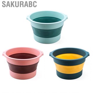 Sakurabc Lightweight Foldable Foot Basin  Relief Collapsible Large Water  Bath