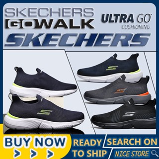 [penghantaran Ekspres]] Skechers_go-walk6 รองเท้าผ้าใบลําลอง น้ําหนักเบา ใส่สบาย ระบายอากาศ กันลื่น สําหรับผู้ชาย