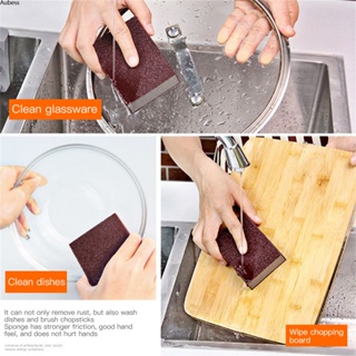 Aubess Aubess Aubess Emery Sponge Magic Cleaning Sponge Pan Pots Scrubber Carborundum Cleaner เครื่องมือ Kitchen Utensils Sponge